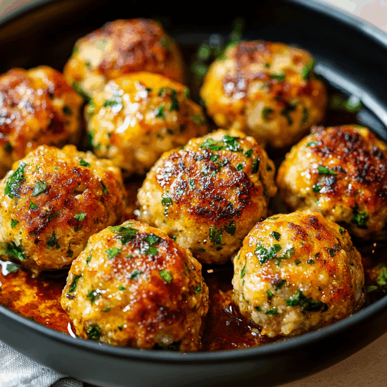 Baked Chicken Meatballs