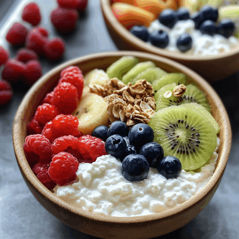 Cottage Cheese Fruit Bowls