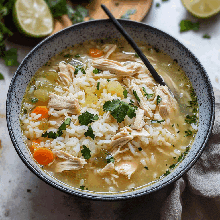 Cozy Chicken Ginger Rice Soup Recipe