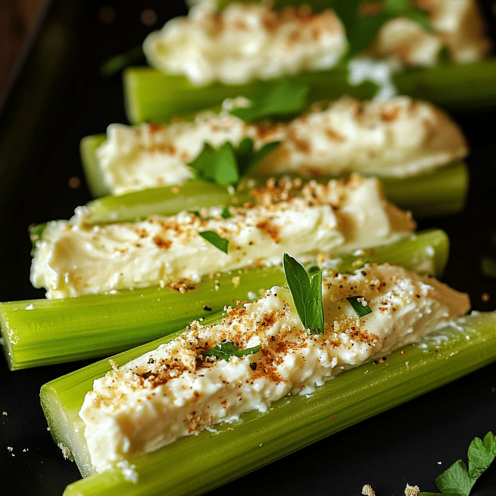 Cream Cheese Stuffed Celery