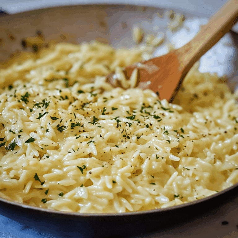 Creamy Garlic Butter One Pan Orzo