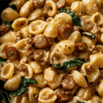Creamy Orecchiette Pasta with Sausage