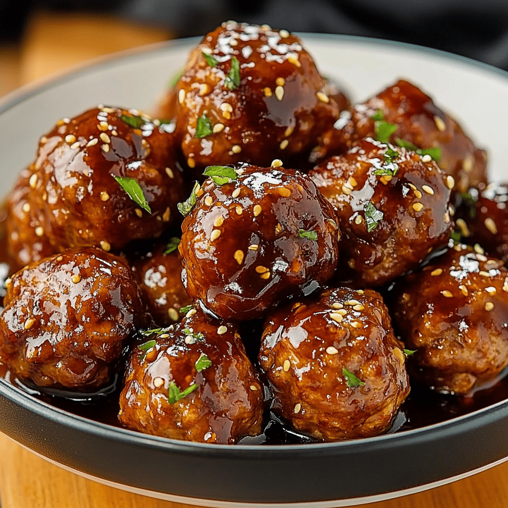 Easy Honey Garlic Meatballs Recipe