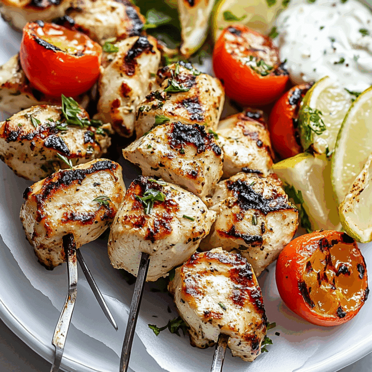 Flavorful Grilled Chicken Souvlaki Recipe