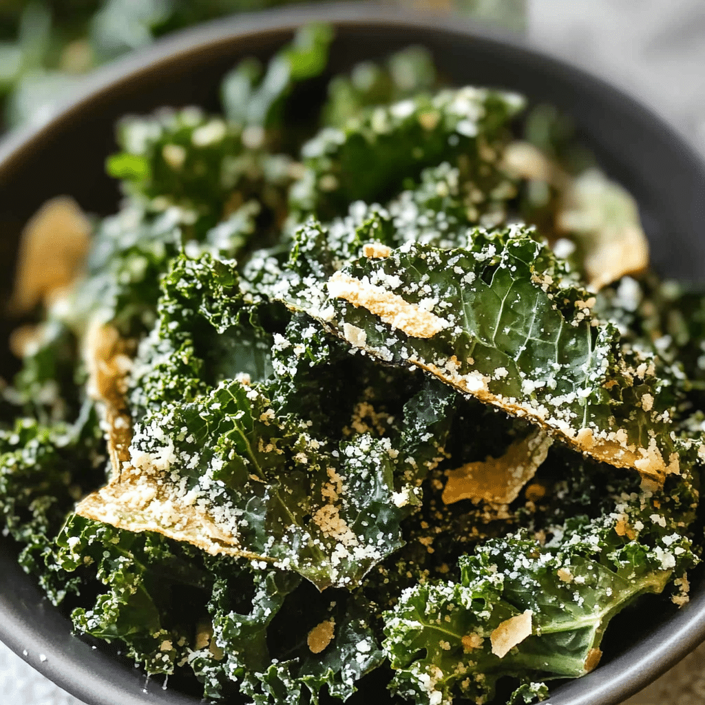 Garlic Parmesan Kale Chips