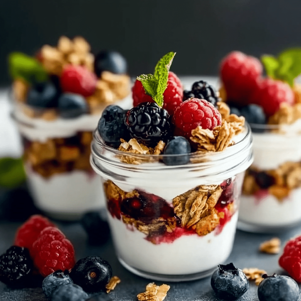 Greek Yogurt Berry Parfaits
