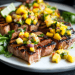Grilled Tuna Steaks with Mango Salsa