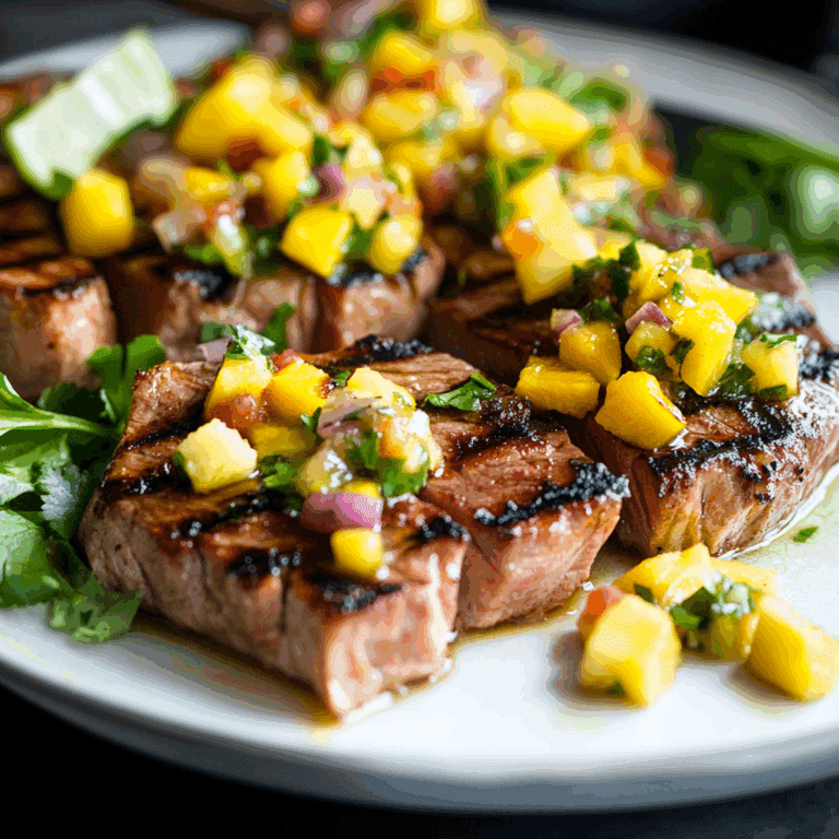 Grilled Tuna Steaks with Mango Salsa