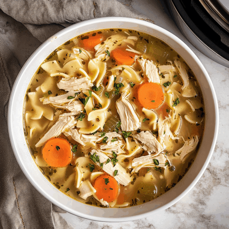 Instant Pot Chicken Noodle Soup
