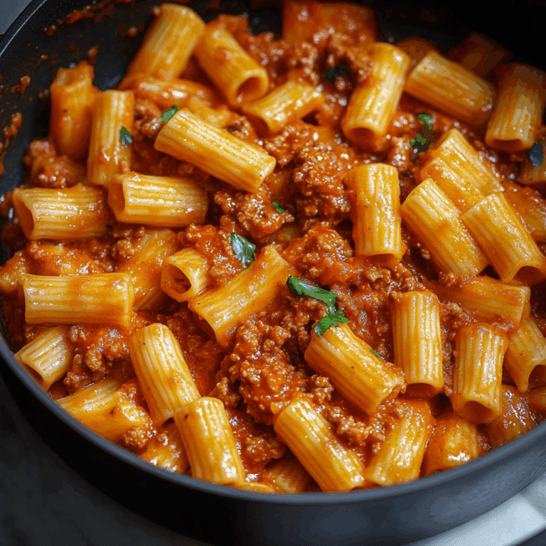 One-Pot Pasta with Meat Sauce
