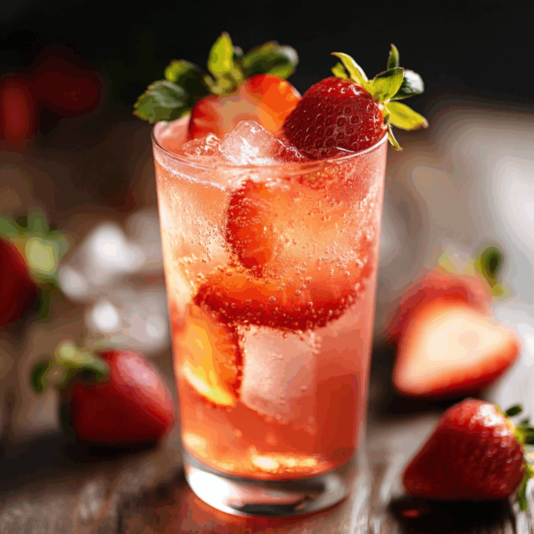 Strawberry Sprite Mocktail