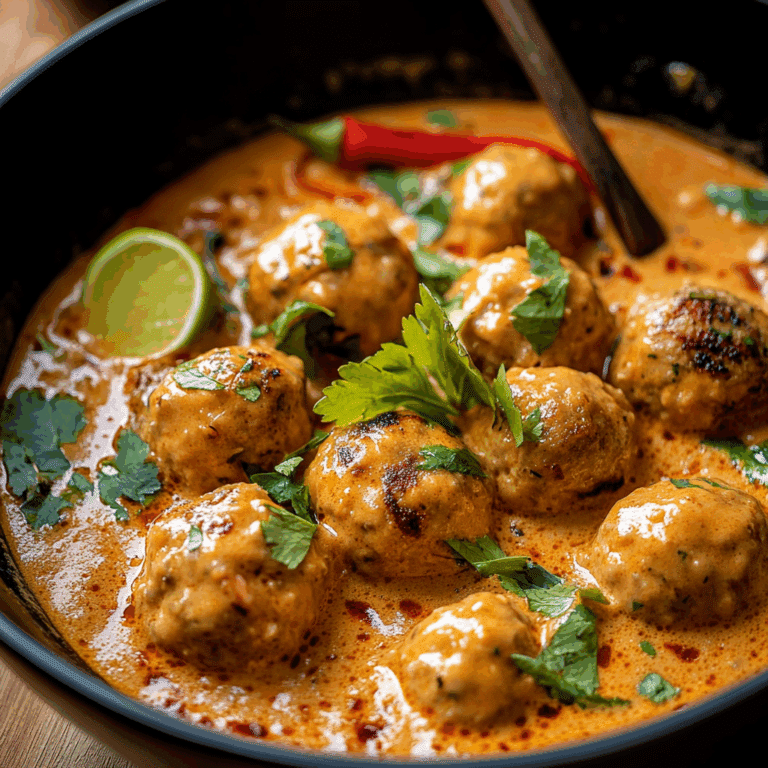 Thai Chicken Meatball Curry