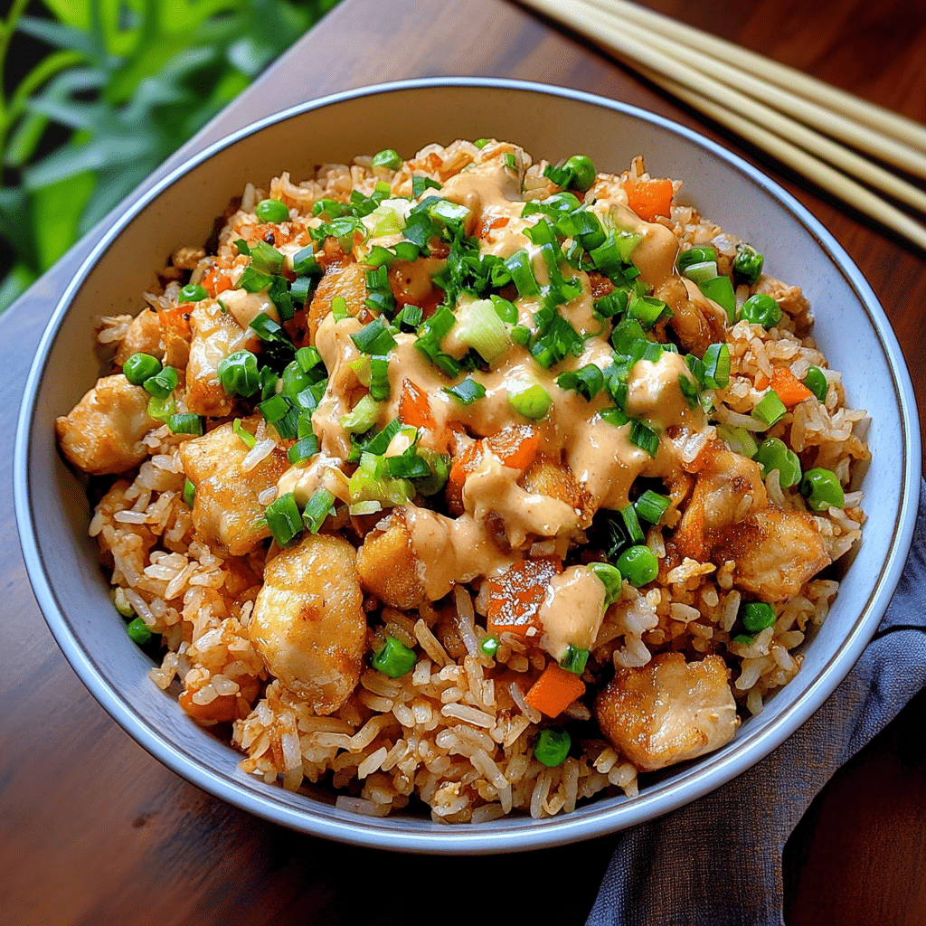 Bang Bang Chicken Fried Rice