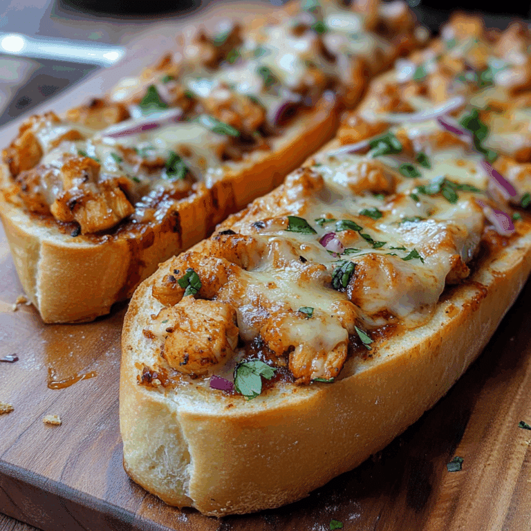 BBQ Chicken French Bread Pizza