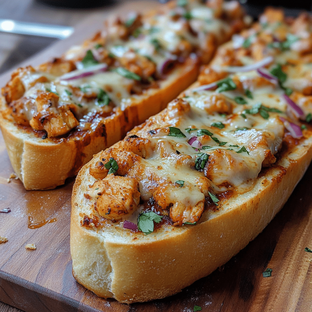 BBQ Chicken French Bread Pizza