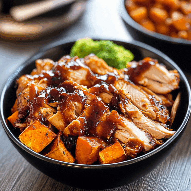 BBQ Chicken & Sweet Potato Bowls