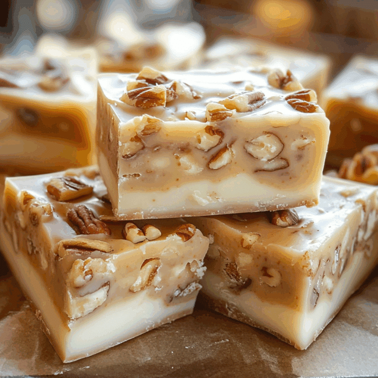 Caramel Pecan White Chocolate Fudge