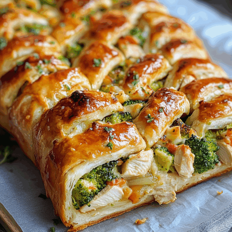 Chicken Broccoli Braid