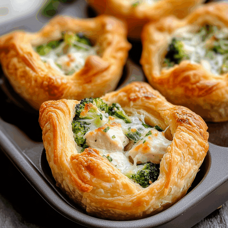 Chicken Broccoli Crescent Cups