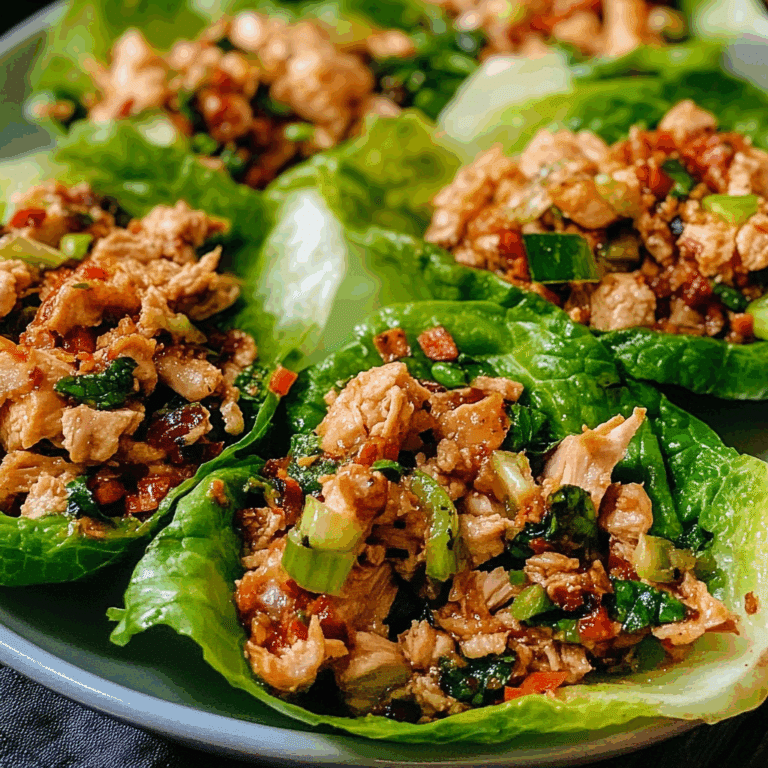 Chicken Larb Lettuce Wraps