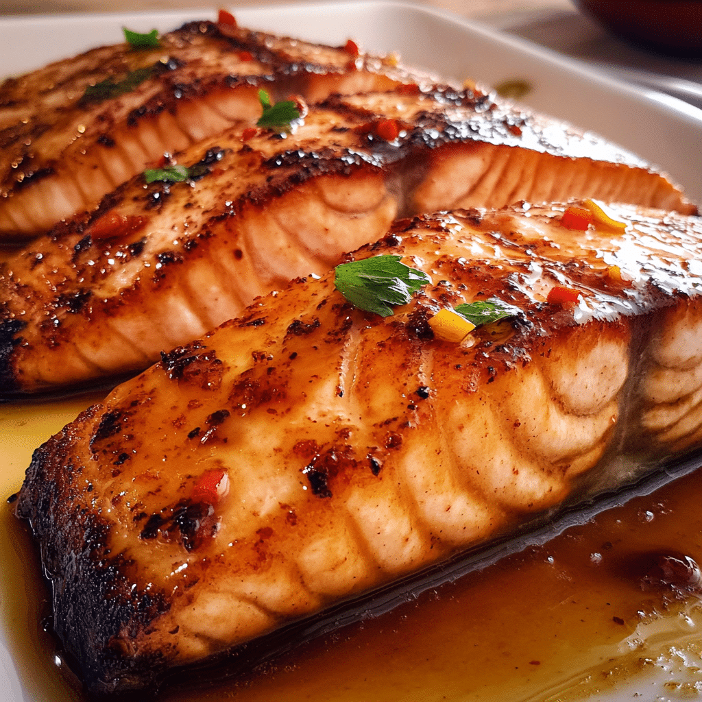 Chili Maple Glazed Salmon