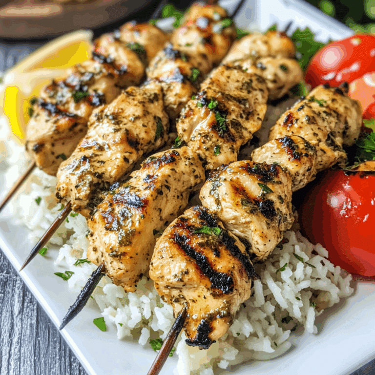 Grilled Chicken Souvlaki