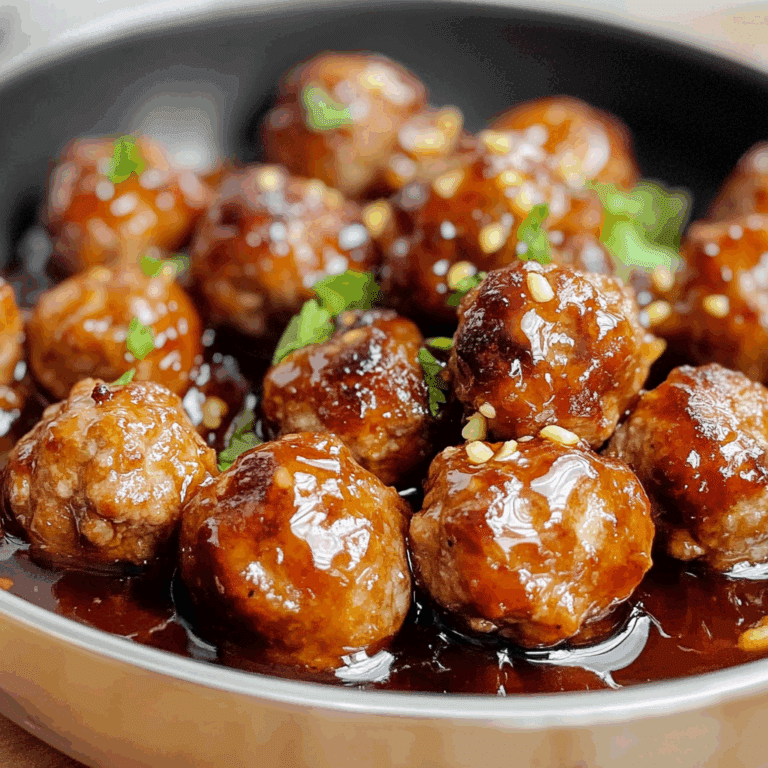 Honey Garlic Meatballs