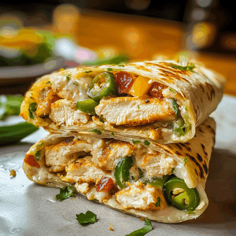 Jalapeño Popper Chicken Wraps