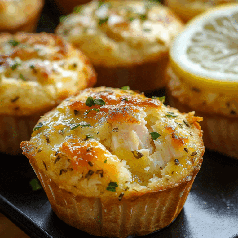 Lemon Butter Salmon Muffins