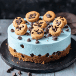 No-Bake Cookie Monster Cheesecake