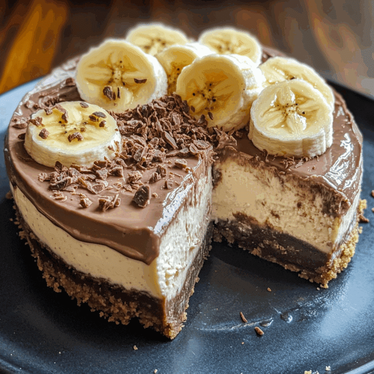 No-Bake Nutella Banana Cheesecake