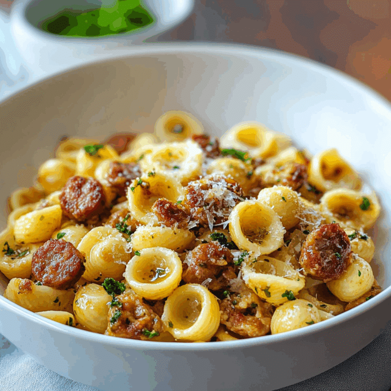 Orecchiette Pasta with Sausage