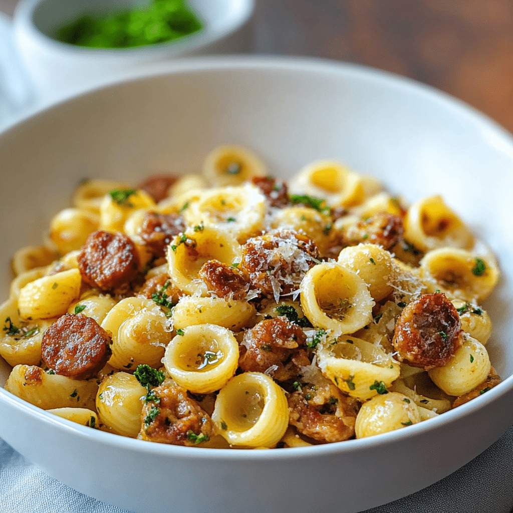 Orecchiette Pasta with Sausage