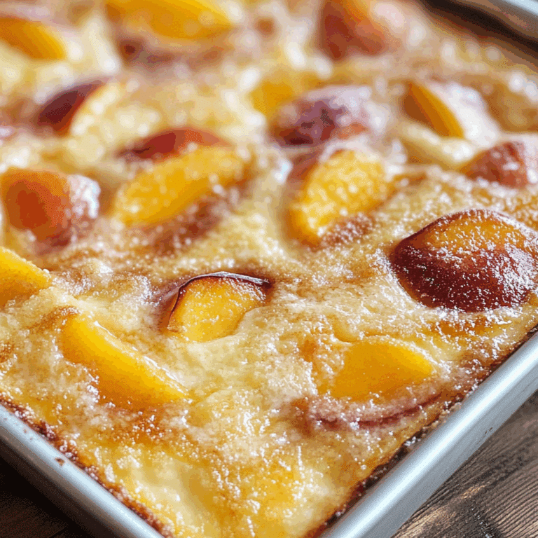 Peach Custard Dessert