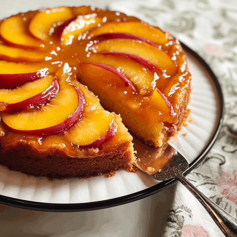 Peach Upside-Down Cake