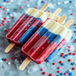 Red White & Blue Firecracker Popsicles
