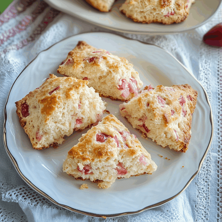 Rhubarb Scones