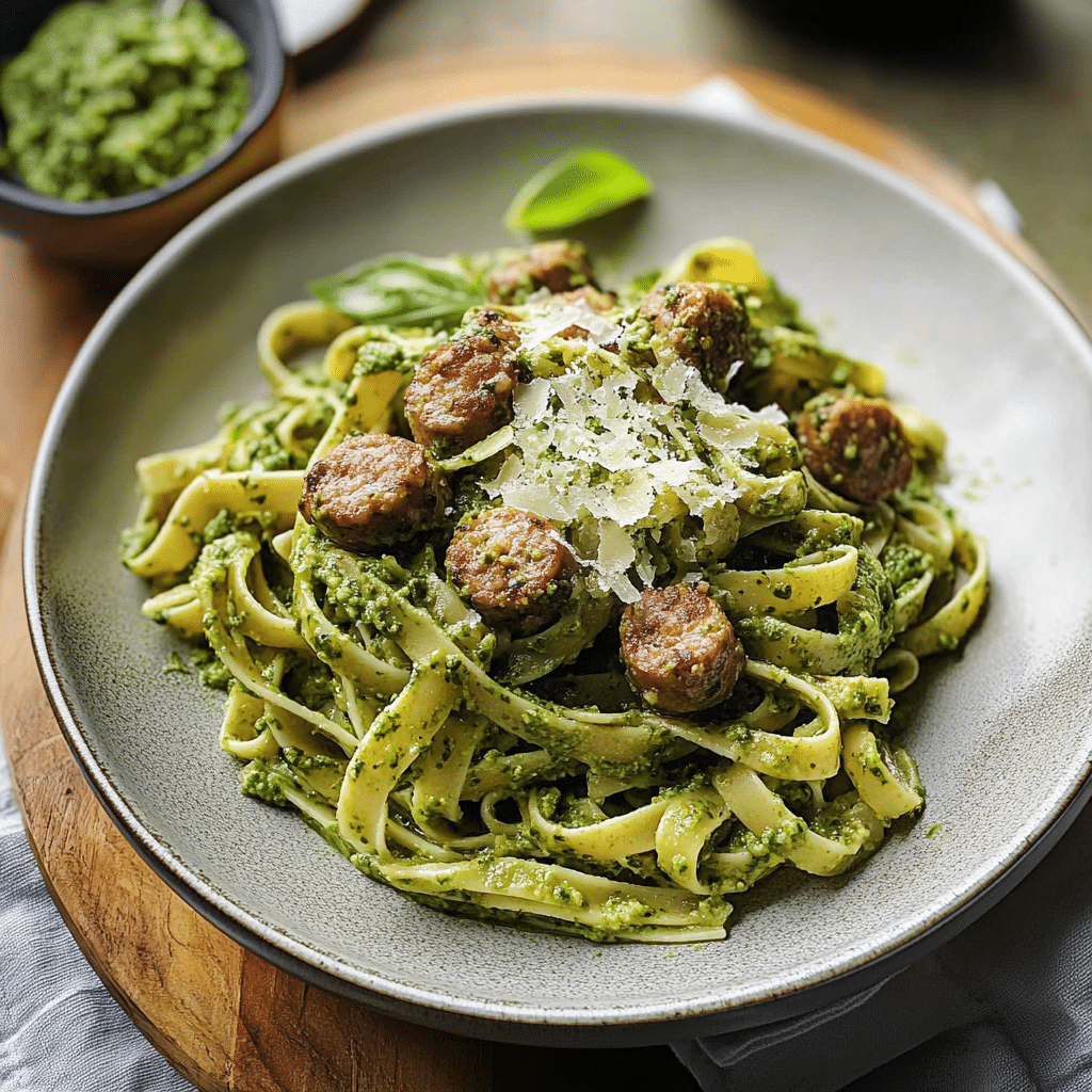 Sausage Pesto Pasta