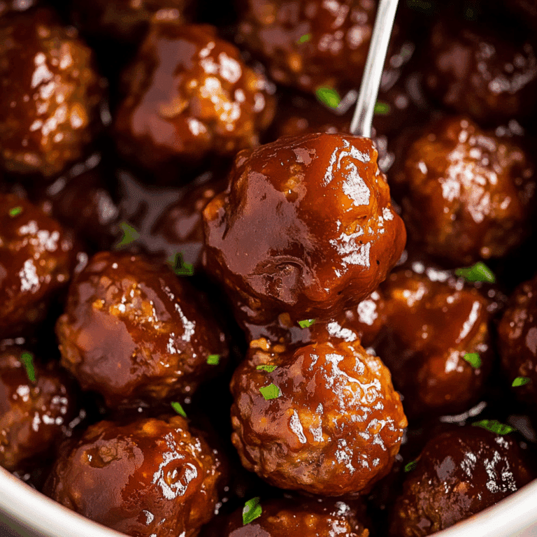 Slow Cooker Cheddar BBQ Meatballs