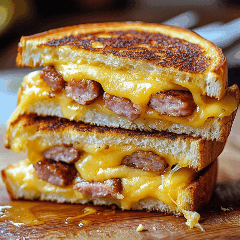 Smoked Sausage Grilled Cheese