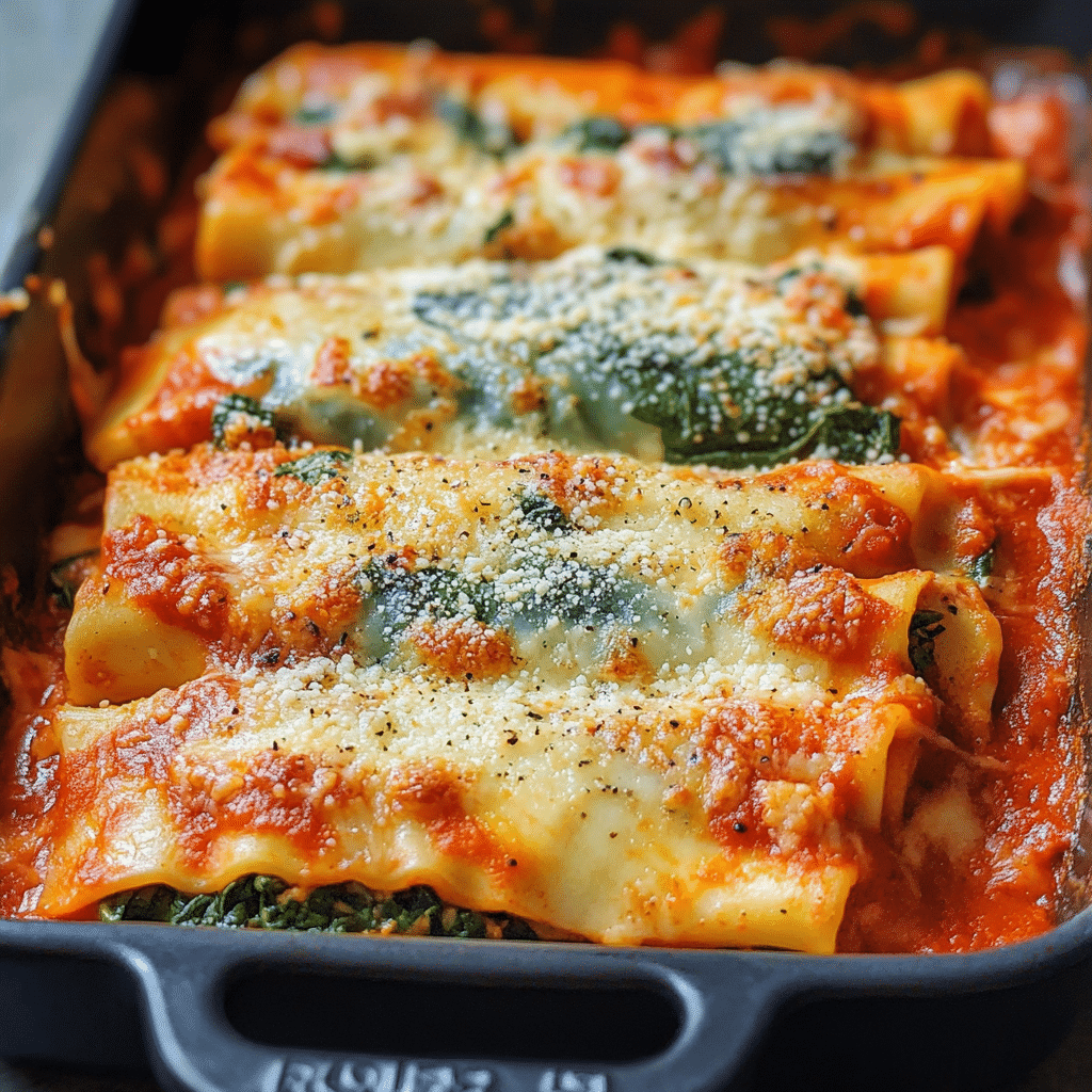 Spinach Manicotti