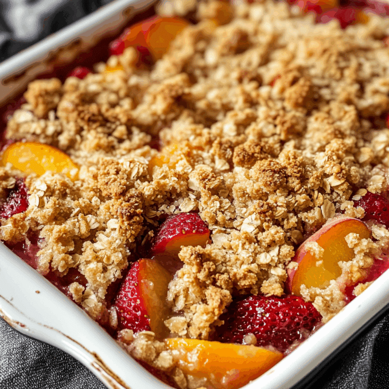 Strawberry Peach Crisp