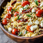 Sundried Tomato Feta Orzo Salad