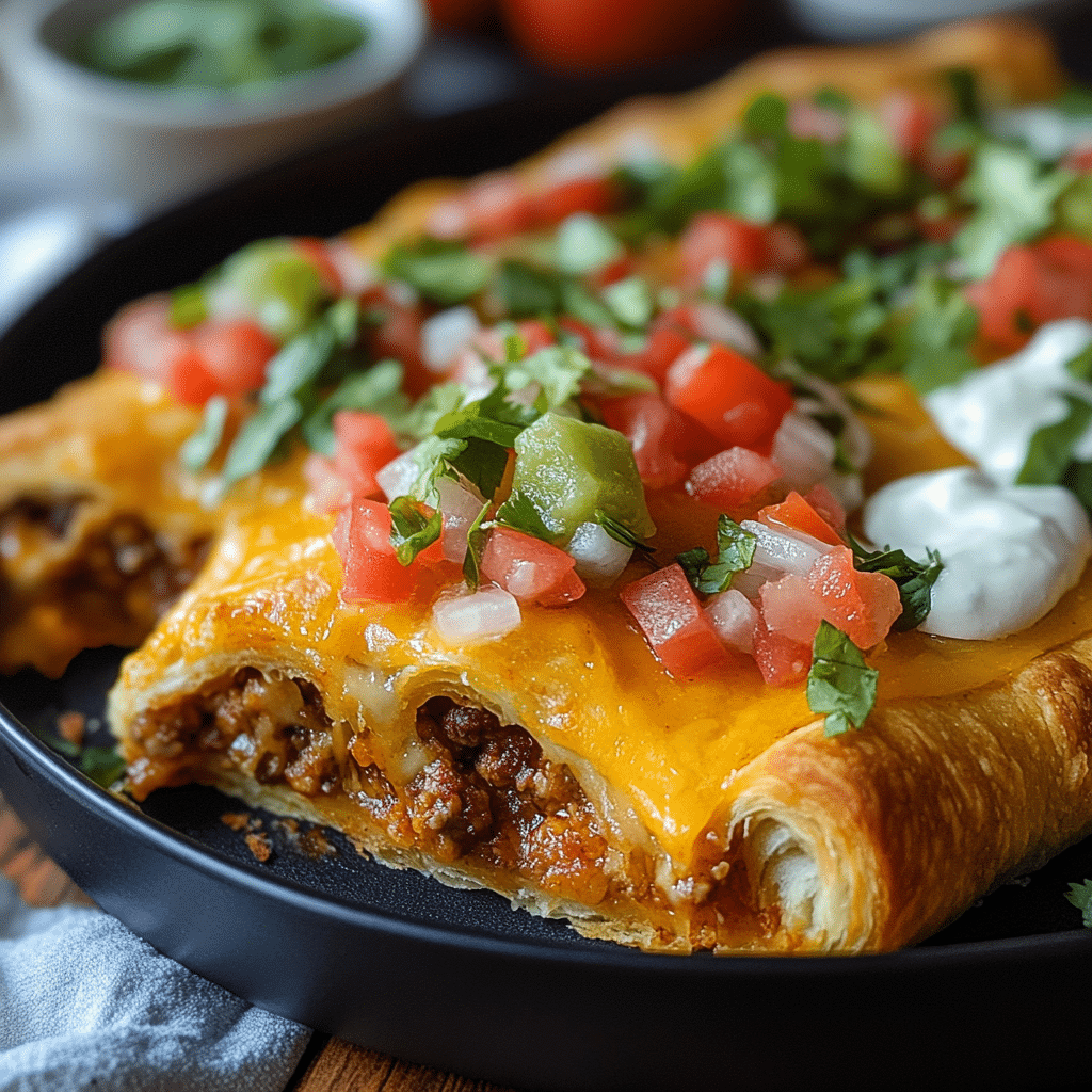 Taco Crescent Roll Bake