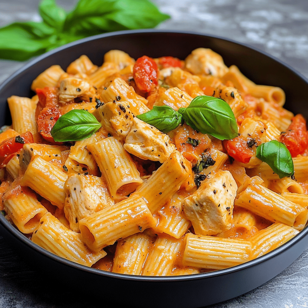 Tomato Basil Pasta with Chicken