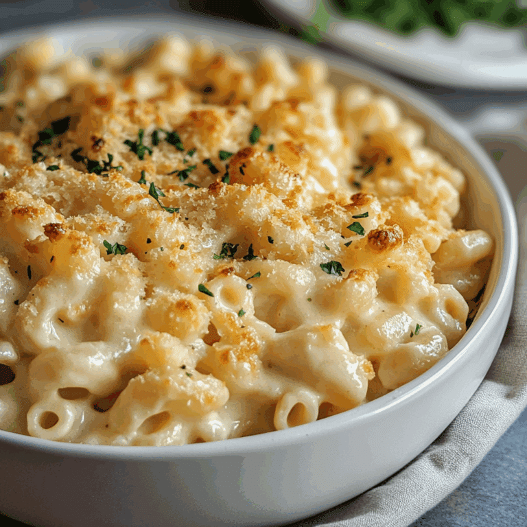 White Cheddar Mac and Cheese with Chickpea Pasta