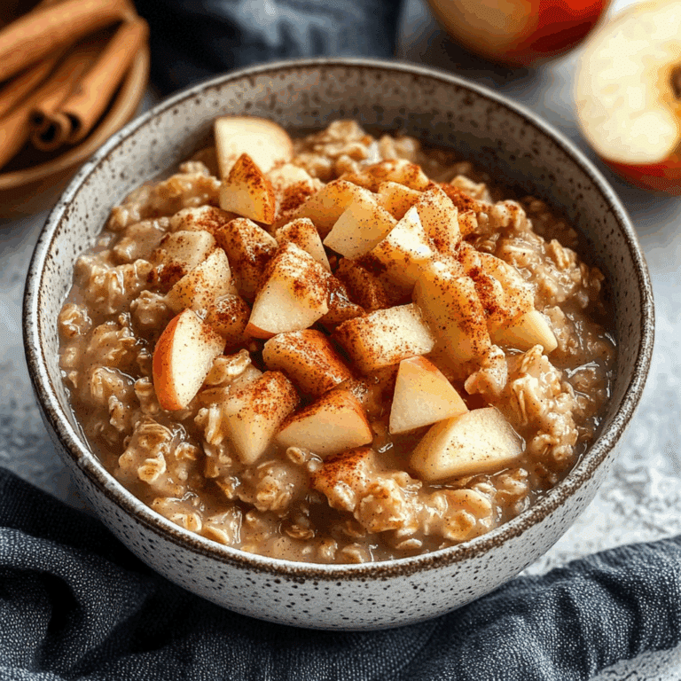 Apple Cinnamon Oatmeal