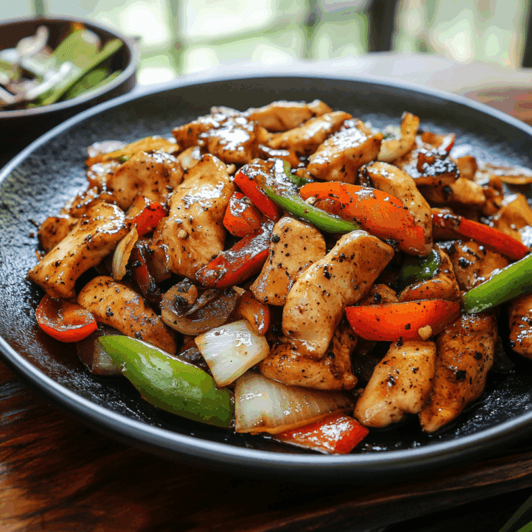 Black Pepper Chicken Stir Fry