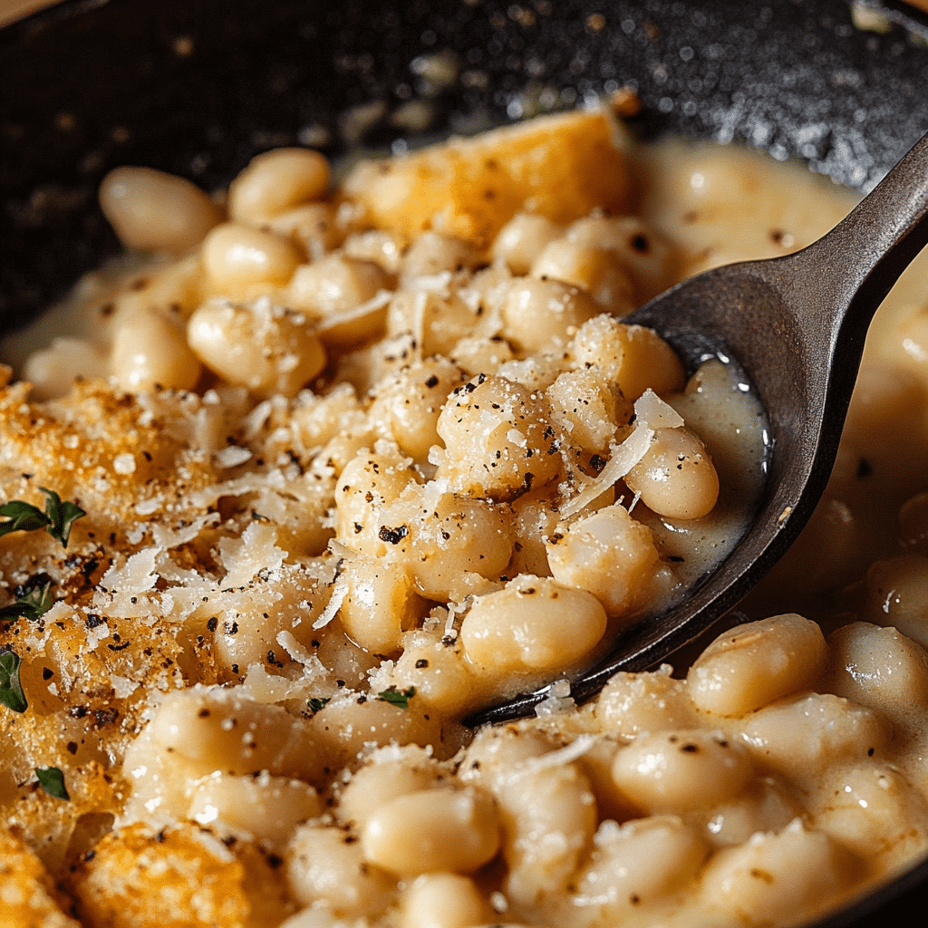 Cacio E Pepe White Beans Skillet Recipe