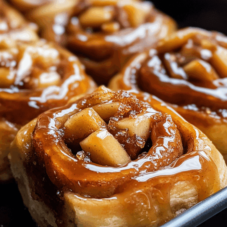 Caramel Apple Cinnamon Rolls